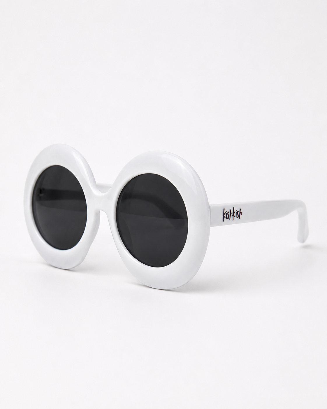 Oversized White Sunglasses