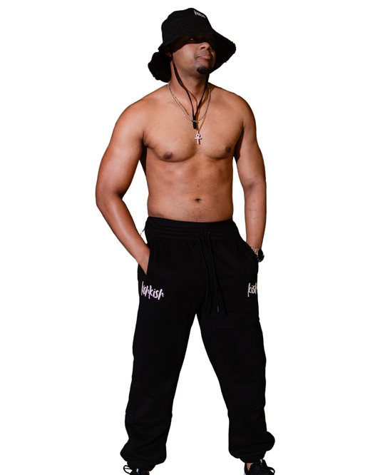 Black Cupid Sweatpants