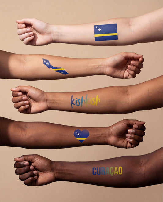 Mi Kurason Ta Blou Water-Based 5 pcs Tattoo Pack