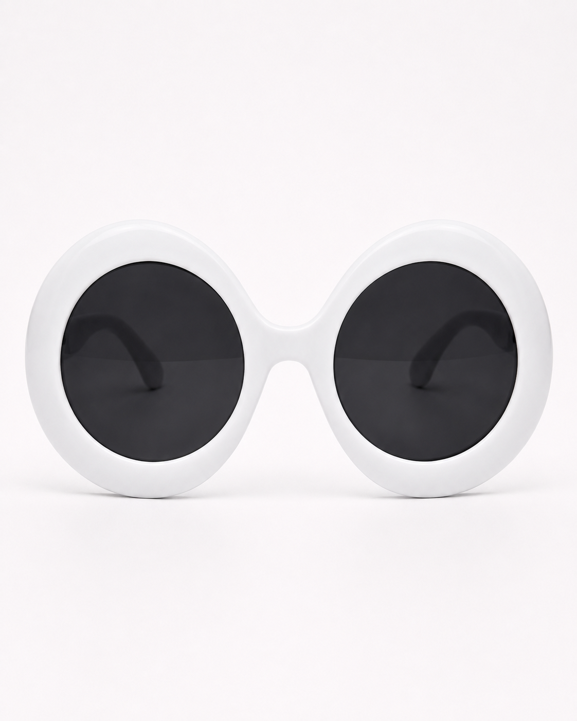 Oversized White Sunglasses