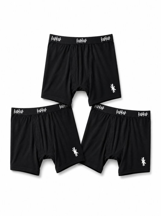 Black ProStretch Boxer Briefs (pack of 3)