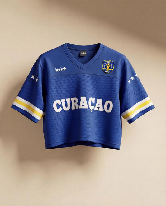 Mi Kurason Ta Blou Crop Top